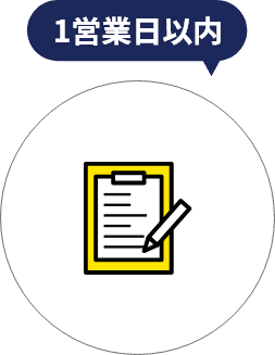 制作の流れ お見積り依頼 1営業日以内